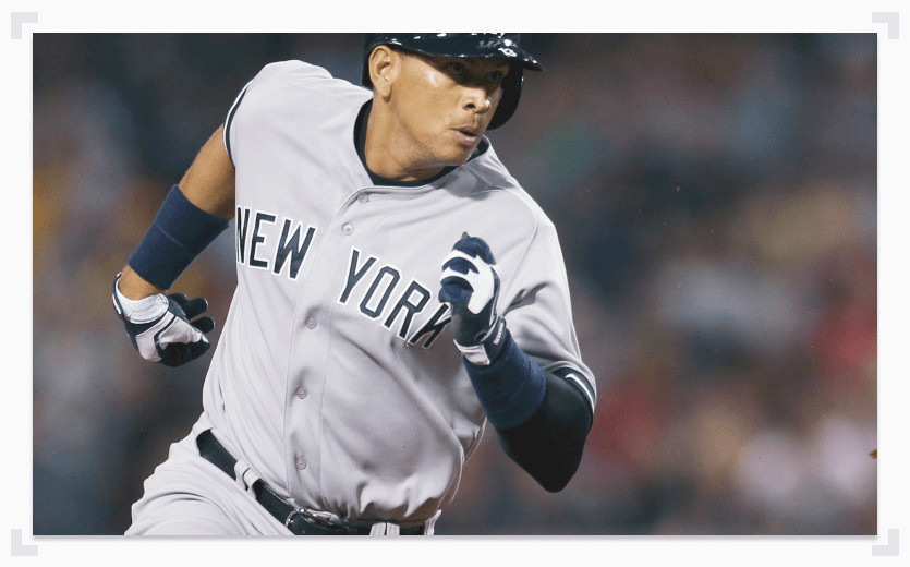 Alex Rodriguez running bases