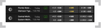 Screenshot of odds boost from Golden Nugget sportsbook