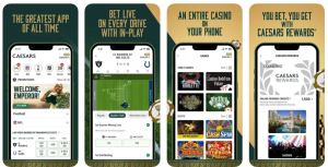 Caesars Sportsbook App Store touts screenshot