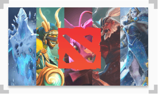 infographic showing support heros from the game DOTA 2