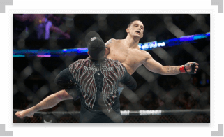 Frankie Edgar lifted up in UFC octagon
