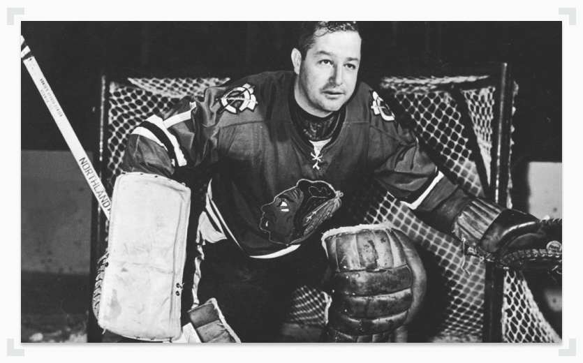 Glenn Hall in net