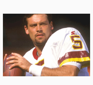 Heath Shuler throwing during warm up