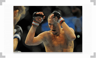 Nate Diaz hands raised during a fight