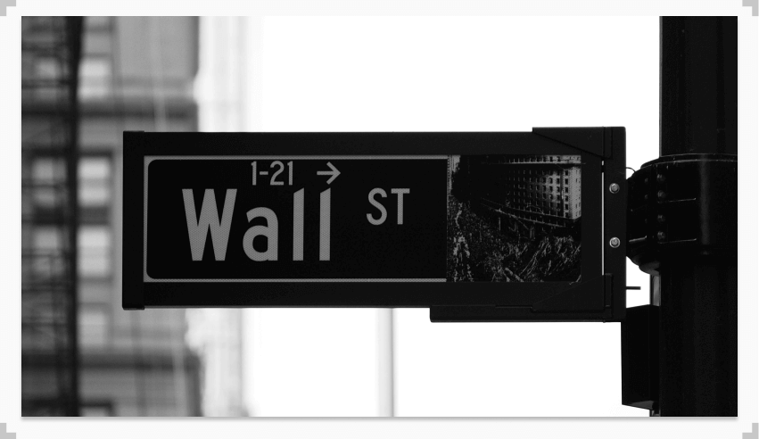 photo of street sign that says 'wall street'