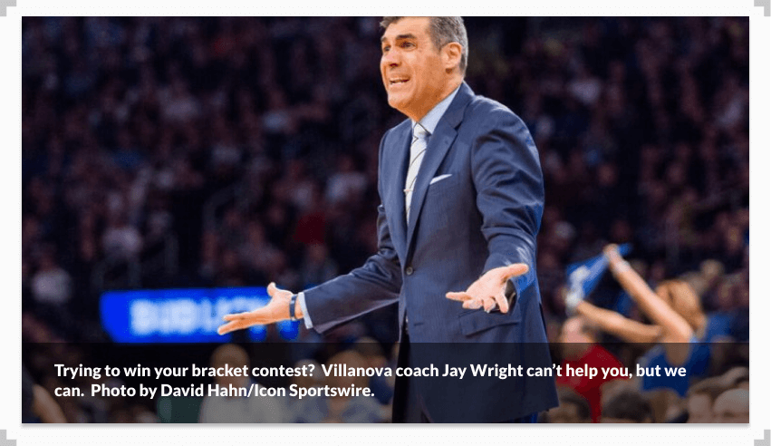 Photo of Villanova coach Jay Wright