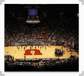 Image of the Hunstman Center, Utah, Basketball Court