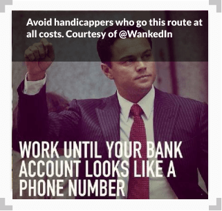 Meme of Leonardo DiCaprio with the caption 'work until your bank account looks like a phone number'