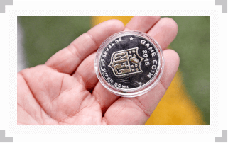 Super Bowl game coin