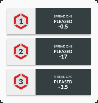 inforgraphic showing 3 sample spreads pleased
