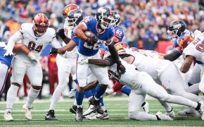 New York Giants star running back Saquon Barkley.
