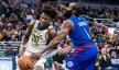 LA Clippers guard James Harden strips the ball from Indiana Pacers guard Bennedict Mathurin