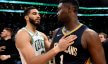 Boston Celtics forward Jayson Tatum and New Orleans Pelicans forward Zion Williamson