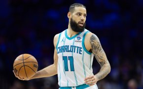 Charlotte Hornets player Cody Martin basketball white jersey