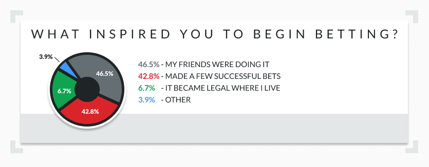 What inspired you to begin betting pie chart