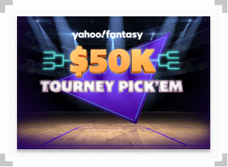 Screenshot of Yahoo Tourney Pick'Em contest